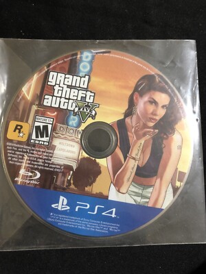 New GRAND THEFT AUTO FIVE V SONY PLAYSTATION 4 PS4 DISC ONLY