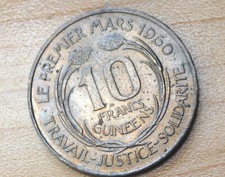 1962 Guinea 10 Francs