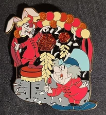 DISNEY Pin Mad Hatter March Hare Year of the Tiger Chinese New Year 2010 LE 400