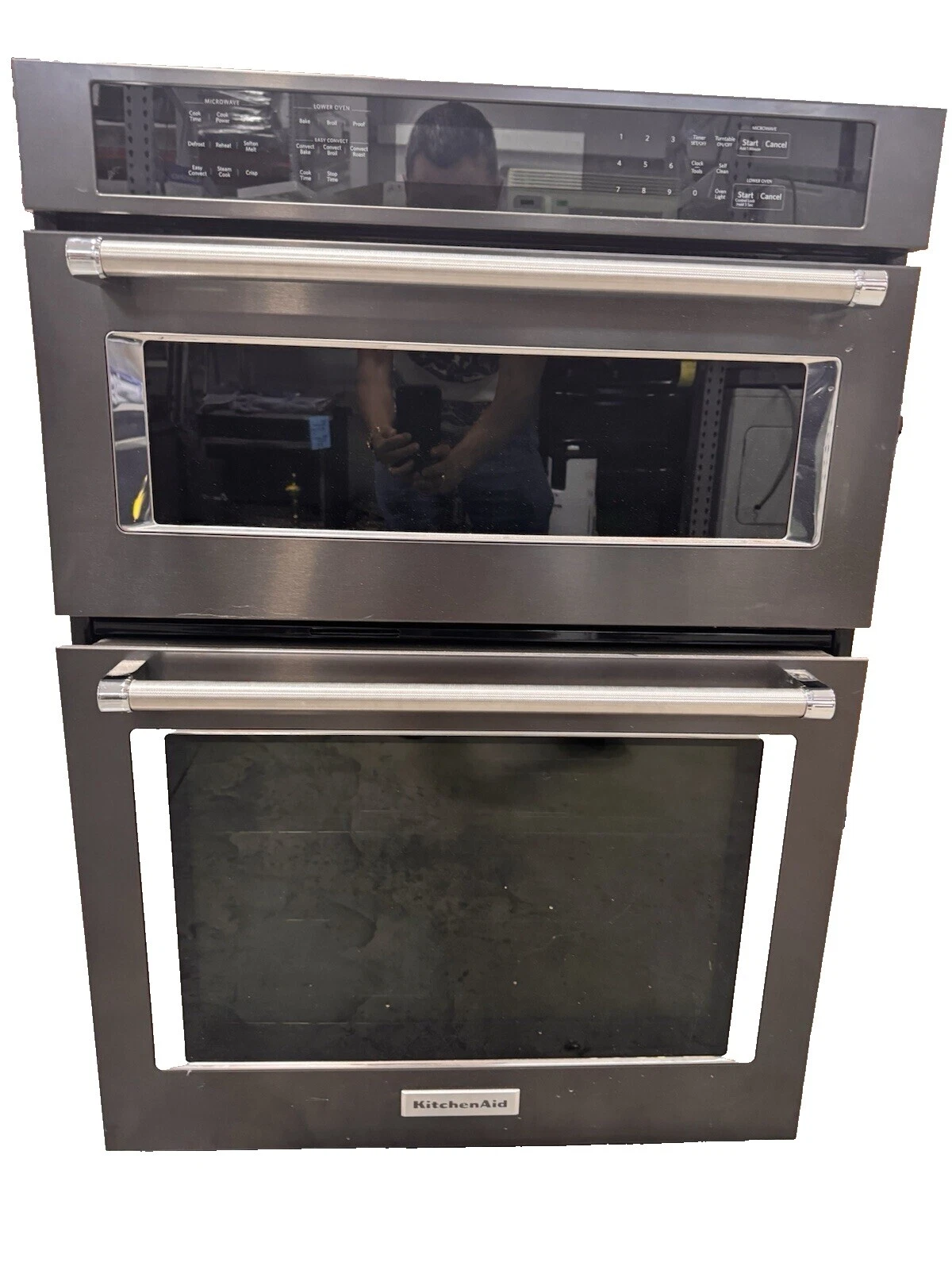 Hornos de pared negro KitchenAid