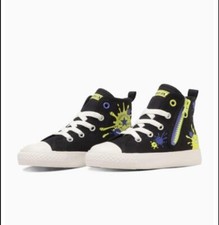 Splatoon 3  Converse All Star N Z HI 'Black' Chuck Taylor Kids Size 8 15-15.5cm