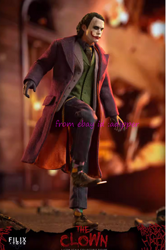 Filix Toys Fx-004 1/12 The Joker Full Set W/ 2 Heads 6'' New Year