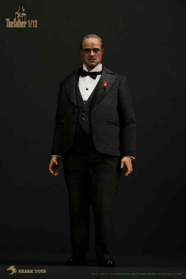 New SHARK TOYS 1/12 Godfather Vito Corleone Marlon Brando 6" Figure