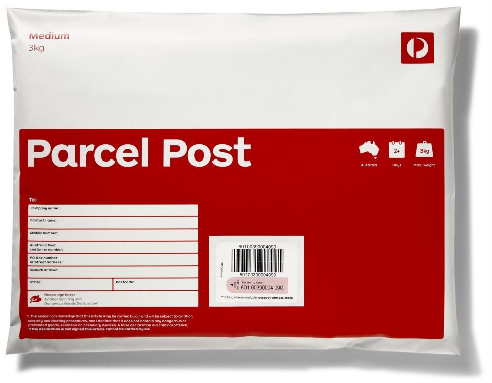 5 / 10 Large Medium Regular Prepaid Satchel Bag Parcel Australia Post