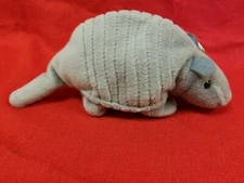 TY Beanie Baby TANK Armadillo Retired 1995 PVC Pellets Plush w/Swing Tag