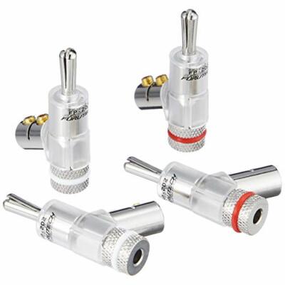 FURUTECH FP-202 R Banana Connector Rhodium Plating 4pcs Audio Plug w/ Tracking