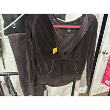 Y2K Old Navy Brown Velor tracksuit XS