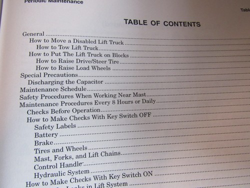 2003 Hyster W20-25ZA A495 Forklift Periodic Maintenance Diagrams Manual 1506736 - Picture 7 of 11
