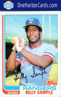 1982 Topps Texas Rangers Baseball Card #112 Billy Sample | eBay