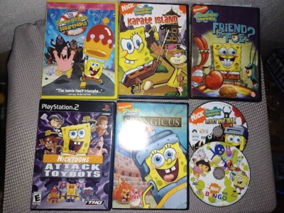 Nickelodeon Bundle! 4 SpongeBob Movies, 1 Spongebob ps2 game  display picture 3