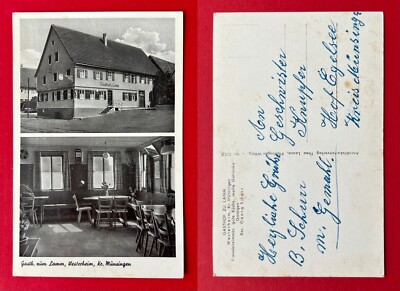 AK WESTERHEIM Kreis Münsingen um 1950 Gasthof zum Lamm    ( 153784