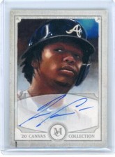 2020 Topps Museum Canvas Collection Ronald Acuna & Carlos Cabaleiro  AUTO 1/1