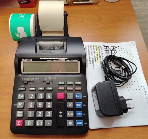 Calculatrice Casio HR-150TEC 12 CHIFFRES +2 rouleaux