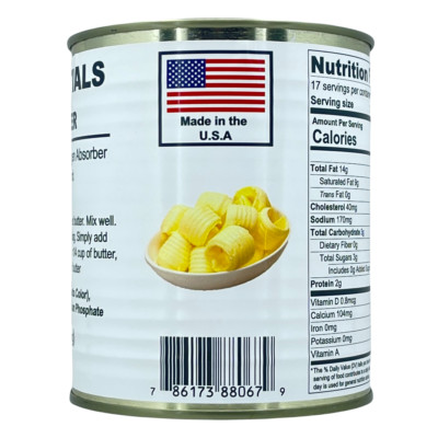 Future Essential Canned Powdered Butter Freeze Dried Emergency Survival Food