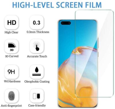Verre Trempé Huawei 2 Films Protection écran En Verre Trempé Pour Huawei P40 Lite 5G - Marque NOVAGO - Durée 9H, Anti-rayures Camera De Surveillance