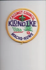 1989 Calumet Council Mache-Kuwe Klondike patch