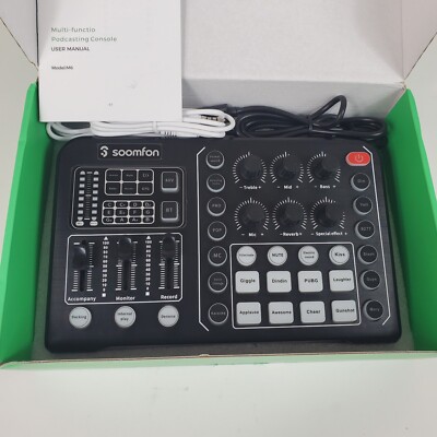 SOOMFON Podcast Multi Function Podcasting Console