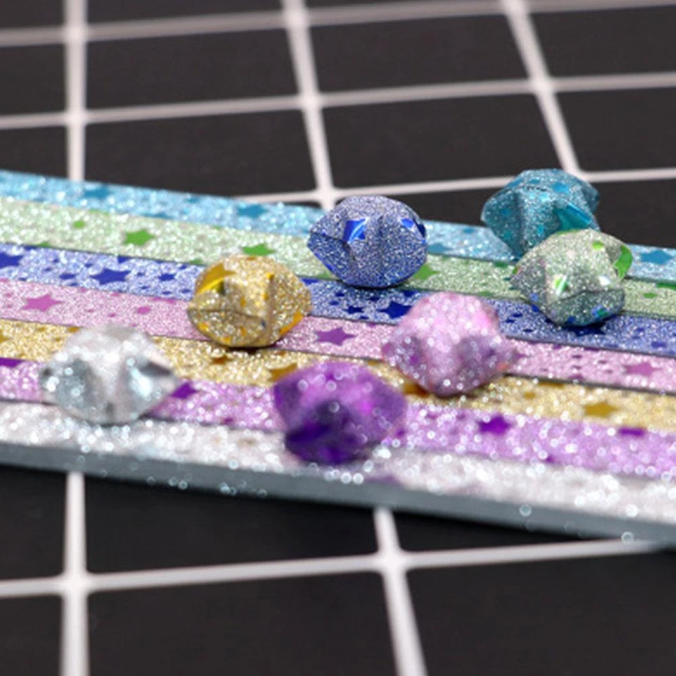 Star Origami Paper Star Strips Double Sided Origami Star Paper Lucky Star Deco ↑ - Image 3 of 4