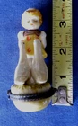 GOOSE GIRL Porcelain Ceramic Hinged Trinket Box AS IS