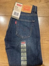 Levis 514 Jeans Boys Regular Fit Straight Size 24x22 8 Reg Blue Pants NWT