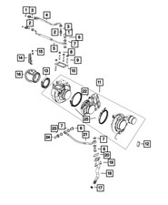 Genuine Mopar Turbocharger 68321377aa