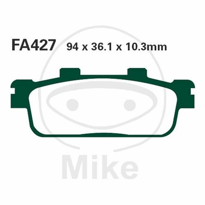 PAIR OF EBC SFA SFA427 732.09.14 TGB 125 X Motion LC 4T 2009-2010 PADS