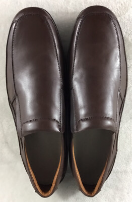Gravity Defyer Men s 15M Marseille II Brown Leather Loafers Slip On Shoes TB841B