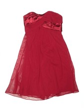 David's Bridal Women Red Cocktail Dress 2