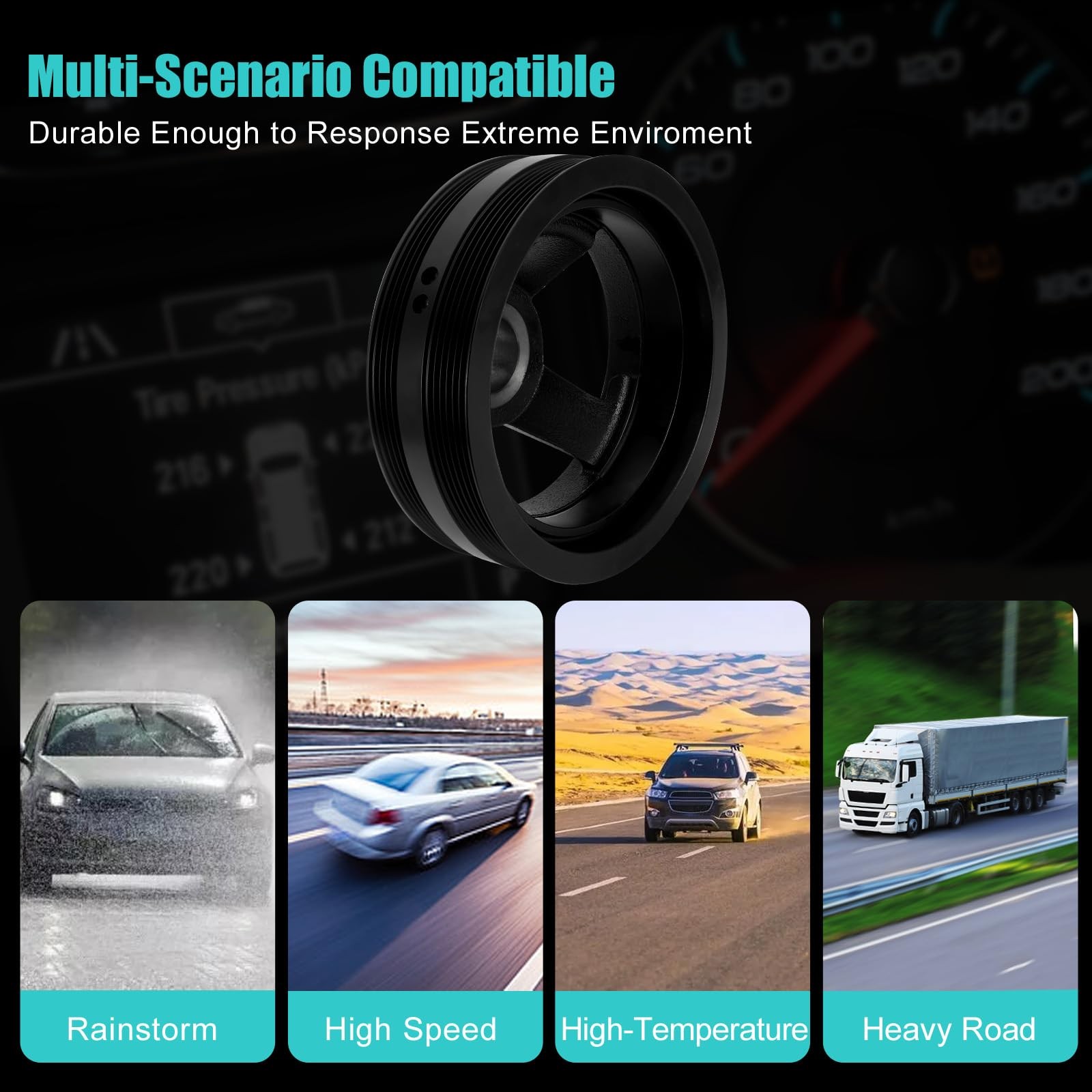 594-209 19300488 Harmonic Balancer Crankshaft Pulley For Bucik Rainier,For Ch... thumbnail 4