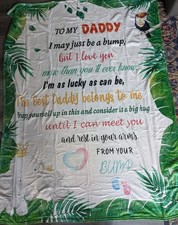 Dad to be Gifts for 1st Time Dad, First Time Daddy Gifts, 50"x60" New