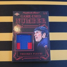2019 President's Choice Solitaire Series Game Used Number 1/1 Theoren Fleury