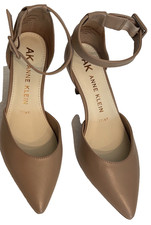 Anne Klein Fabulist Brown Ankle Strap Pump Sh...