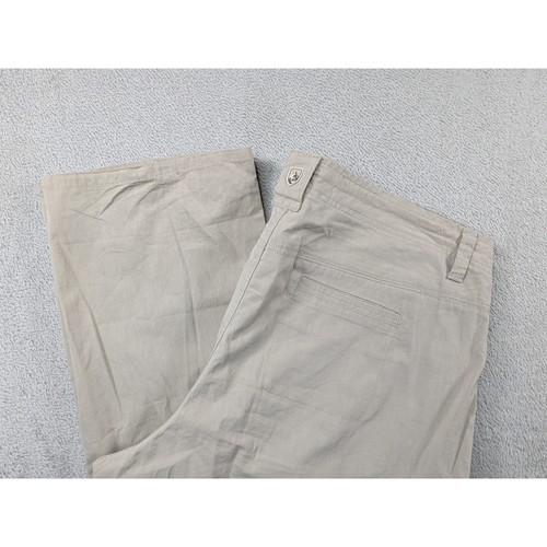 KUHL Legendary Womens Size 16 REG Khaki Straight Leg Hiking Cargo Pants