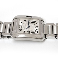 Cartier Tank Anglaise SM W5310022 Quartz Stainless Steel Ladies CARTIER Used Wat 8