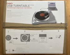 ION USB TURNTABLE iTTUSB Digitize Your Vinyl. Excellent condition.