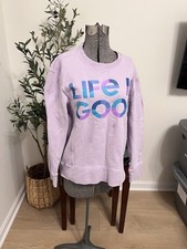 Life Is Good Crewneck Sweatshirt, Size M, 100 Cotton