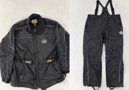 Harley Davidson Rain Suit 2XL Jacket Overalls Motorcycle Waterproof Riding Gear