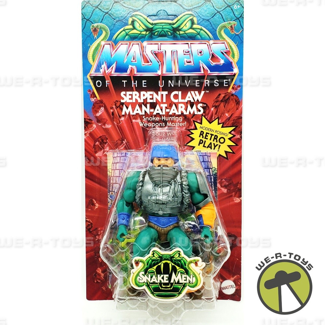 MOTU Origins Serpent Claw Man-At-Arms Figure & Mini Comic Book, 5.5"" Mattel