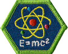 Test Lab Merit Badge PHYSICS patch - 1-1/2 inch