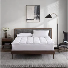 Allswell WMT-ASWTP-KG Ultra Plush Pillow Top Mattress Topper, King, White