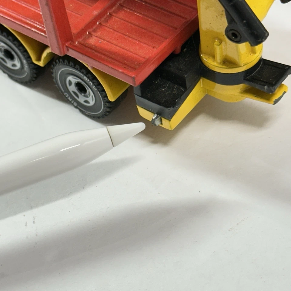 Diecast Toy Truck Tandem - SIKU LKW MIT Ladekran - MAN Diesel w/ Crane & Trailer - Image 3 of 4