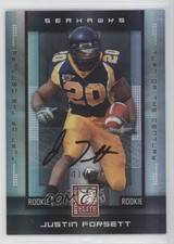 2008 Donruss Elite Rookie Turn of the Century 41/50 Justin Forsett #130 Auto b9e