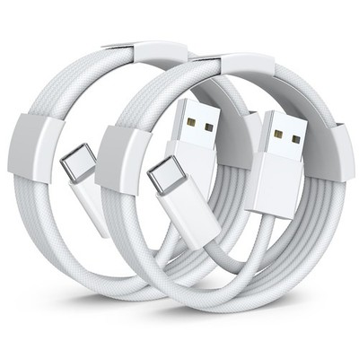 Car Carplay Cable for iPhone 17 Air/16 Pro Max/Plus, 3.3FT 2Pack USB A to USB C