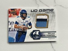 2021 Upper Deck Game Jersey Patch Mcleod Bethel-Thompson /25 Toronto Argonauts
