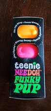 Schylling Teenie NeeDoh Funky Pup 3 Pack Squishy Squeeze Toys In Hand