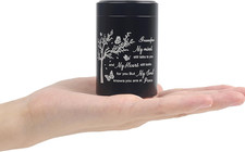 3 Inch Small Urn for Human Ashes Aluminum Mini Cremation Small Keepsake Box for