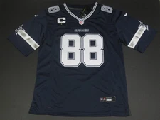 Ceedee Lamb #88 Dallas Cowboys 2025-26 Captains Patch Men's Jersey Blue