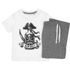 'Pirate Rum Bottle' Kids Nightwear / Pyjama Set (KP053784)