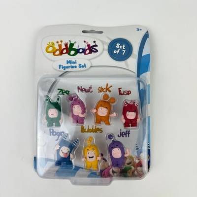 Oddbods Action Figure Mini Figurine Set of 7 Toy Fuse, Jeff, Zee