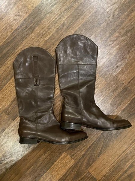 Women Cesare Paciotti Boots Brown Leather 40